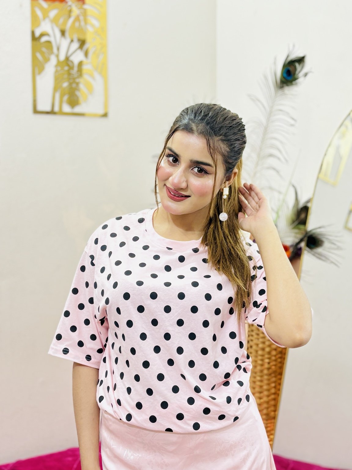 Dot Print T-shirt Combo 4 Pis 999 Tk thumbnail 3